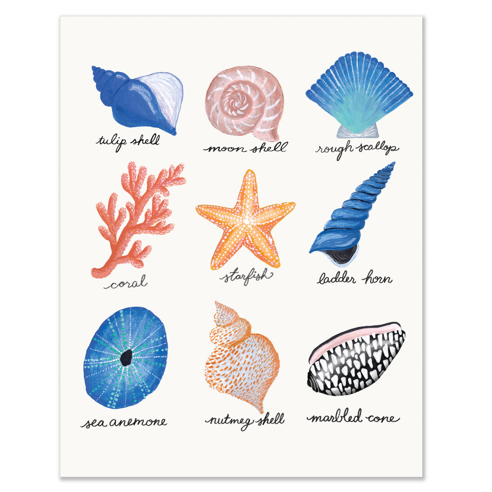 Seashell Art Print | Digital Download / Printable