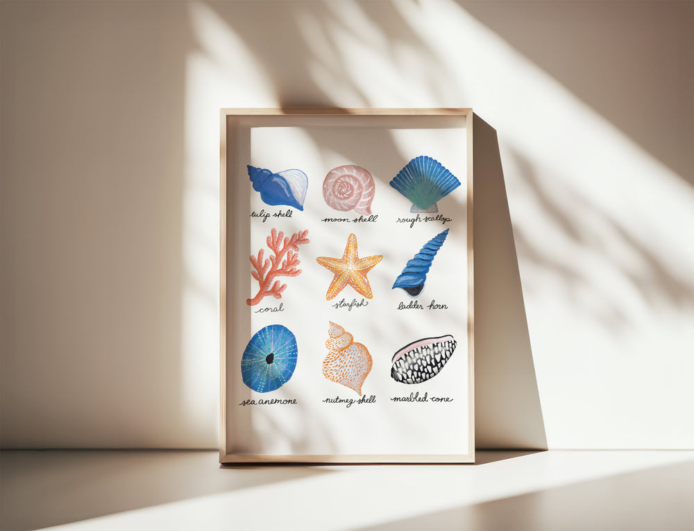 Seashell Art Print | Digital Download / Printable