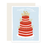 80 Cake | Happy 80Th Birthday Card