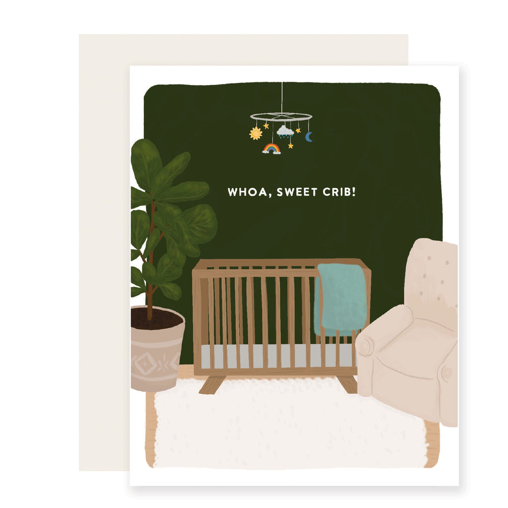 Whoa Sweet Crib | Funny Baby Shower New Baby Card