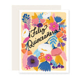 Quinceañera Floral - Spanish Card