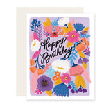 Birthday Floral Fiesta | Colorful Floral Birthday Card