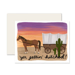 Gettin' Hitched Card | Funny Wedding Engagement Card
