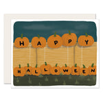 Halloween Hay Bales | Halloween Card