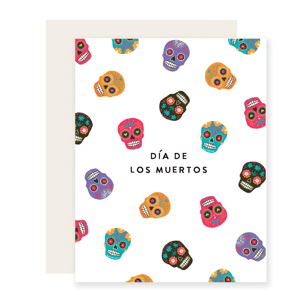 Sugar Skulls - Spanish Card