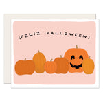 Feliz Halloween Pumpkins - Spanish Card