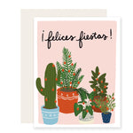 Felices Fiestas Plants - Spanish Card