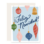 Navidad Ornaments - Spanish Card