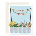Madres Flower Banner - Spanish Card