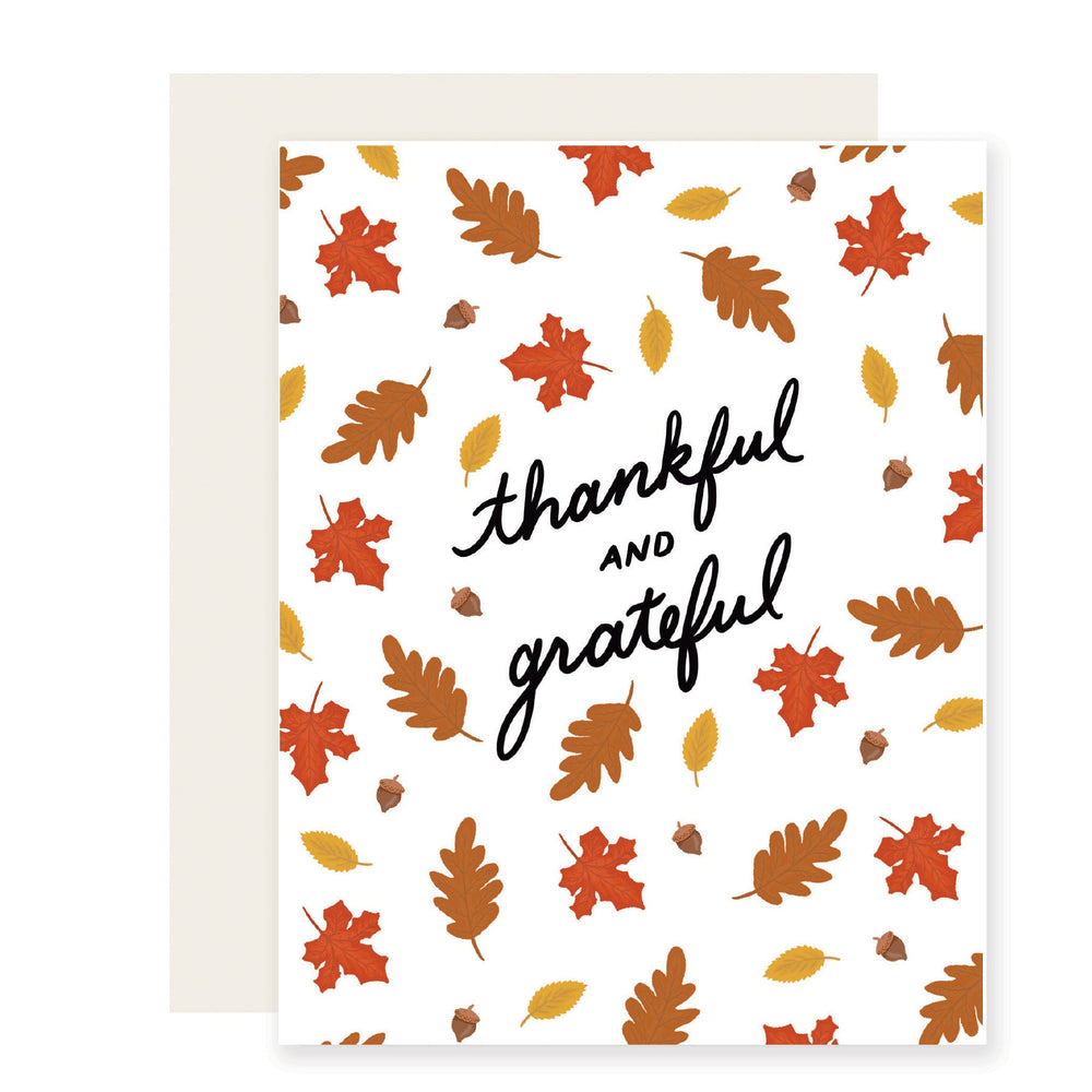 Thankful & Grateful | Thanksgiving Fall Card