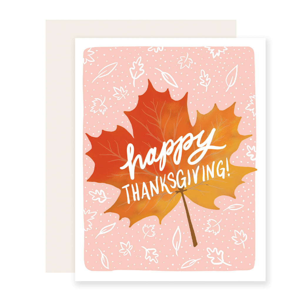Thanksgiving Leaf | Fall Leaves Thanksgiving Card
