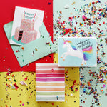 Happy Stripes | Colorful Happy Birthday Card