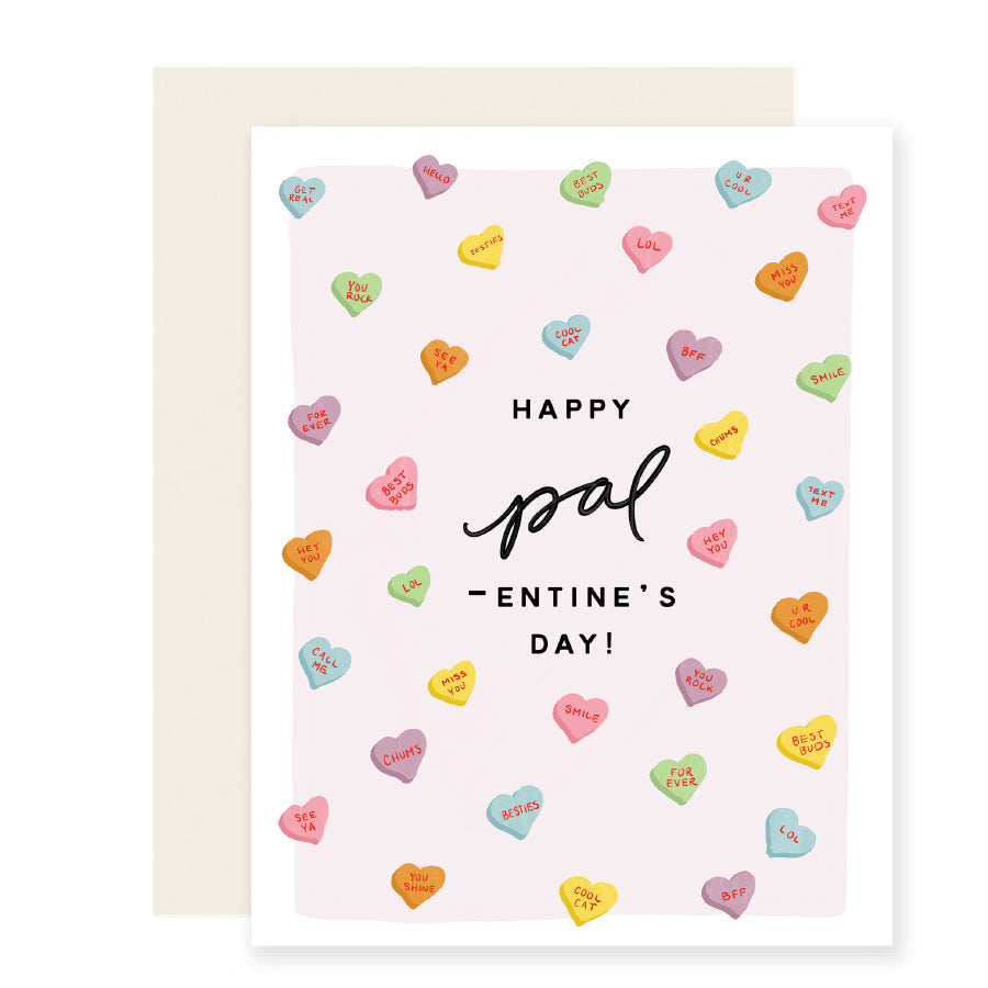 Pal-entines Hearts | Friendship Valentine Card