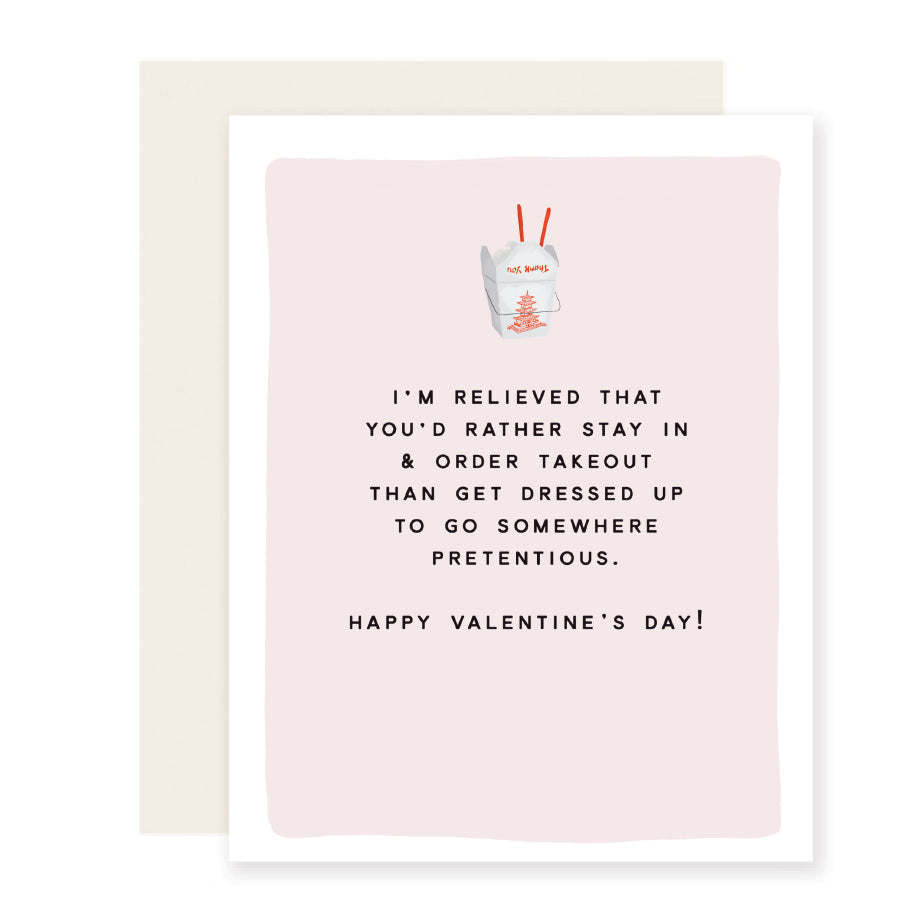 Relieved To Stay In Card | Cozy Love Card – Slightly Stationery