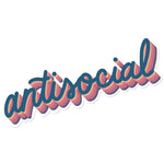 antisocial sticker