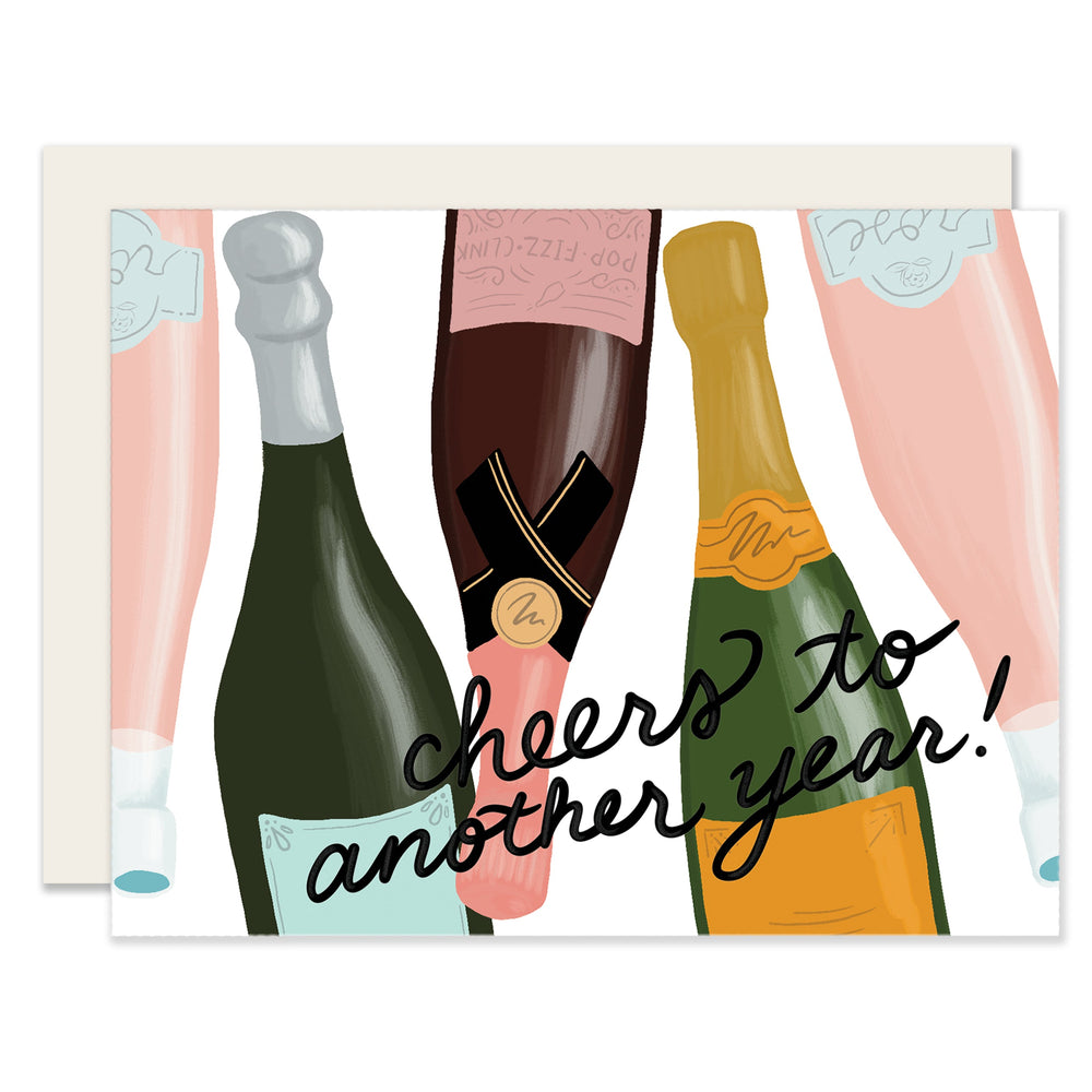 Champagne Birthday | Birthday Cheers Card | Champagne Bday