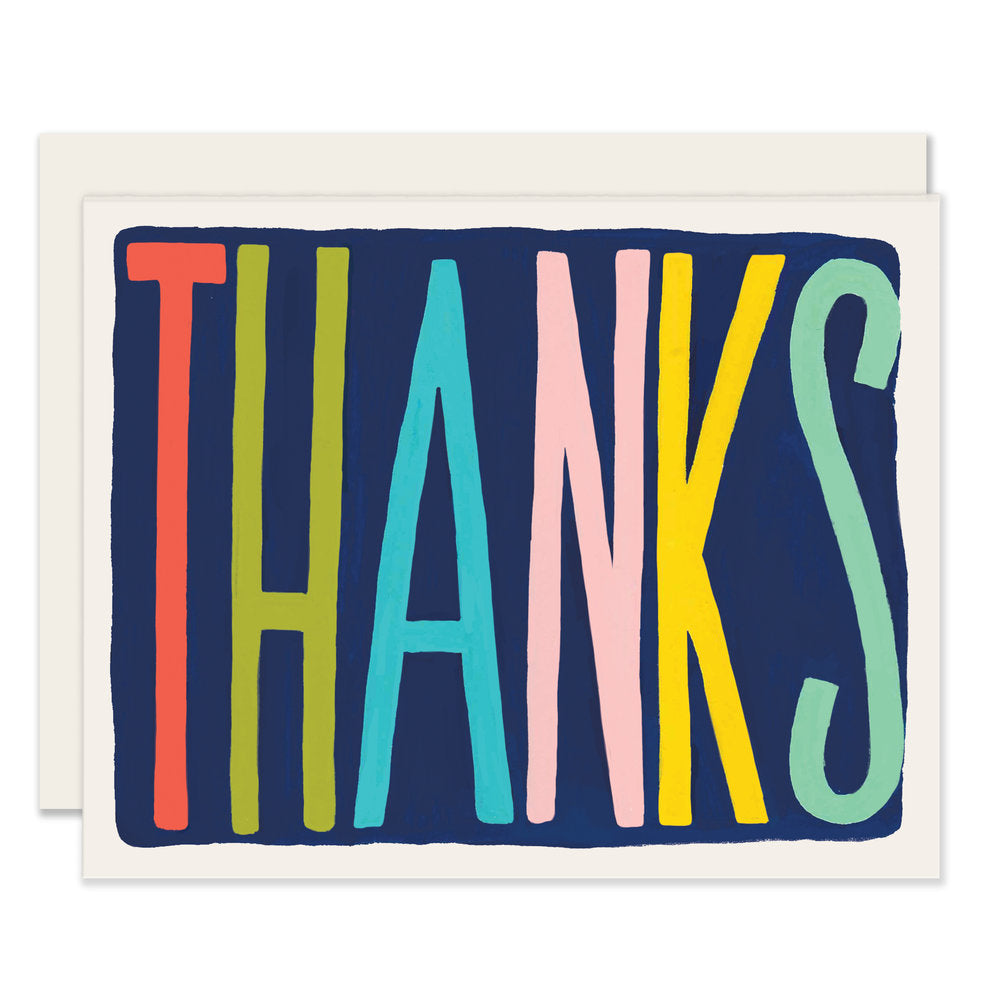 Colorful Thanks | Colorful Thank You Card