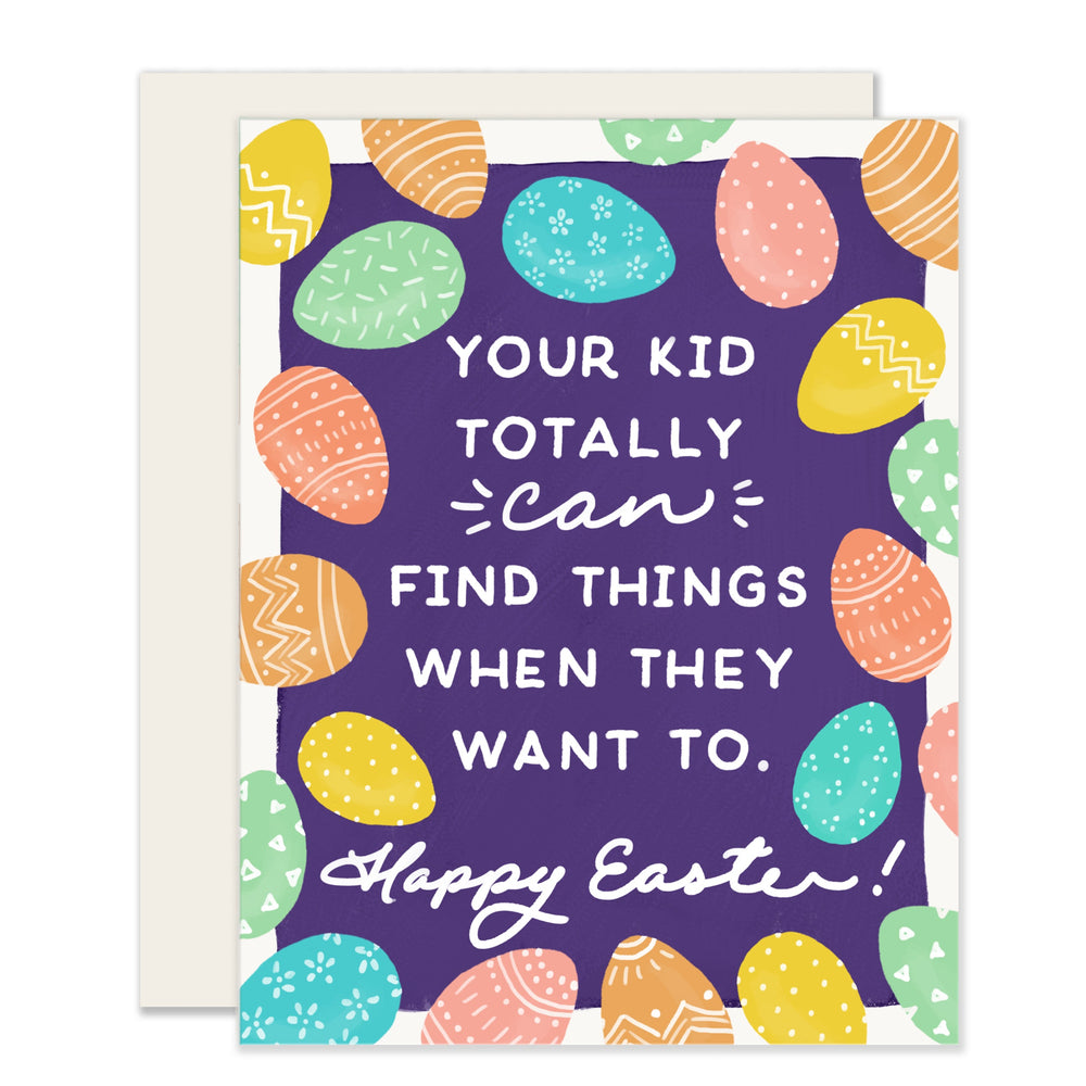 Egg Hunting Card | Happy Easter Card