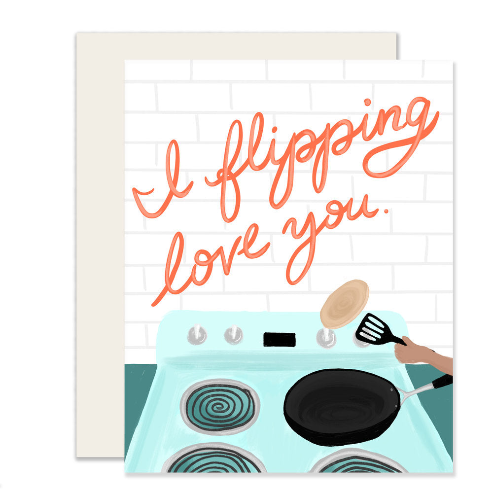 Flipping Love You | I Love You Card