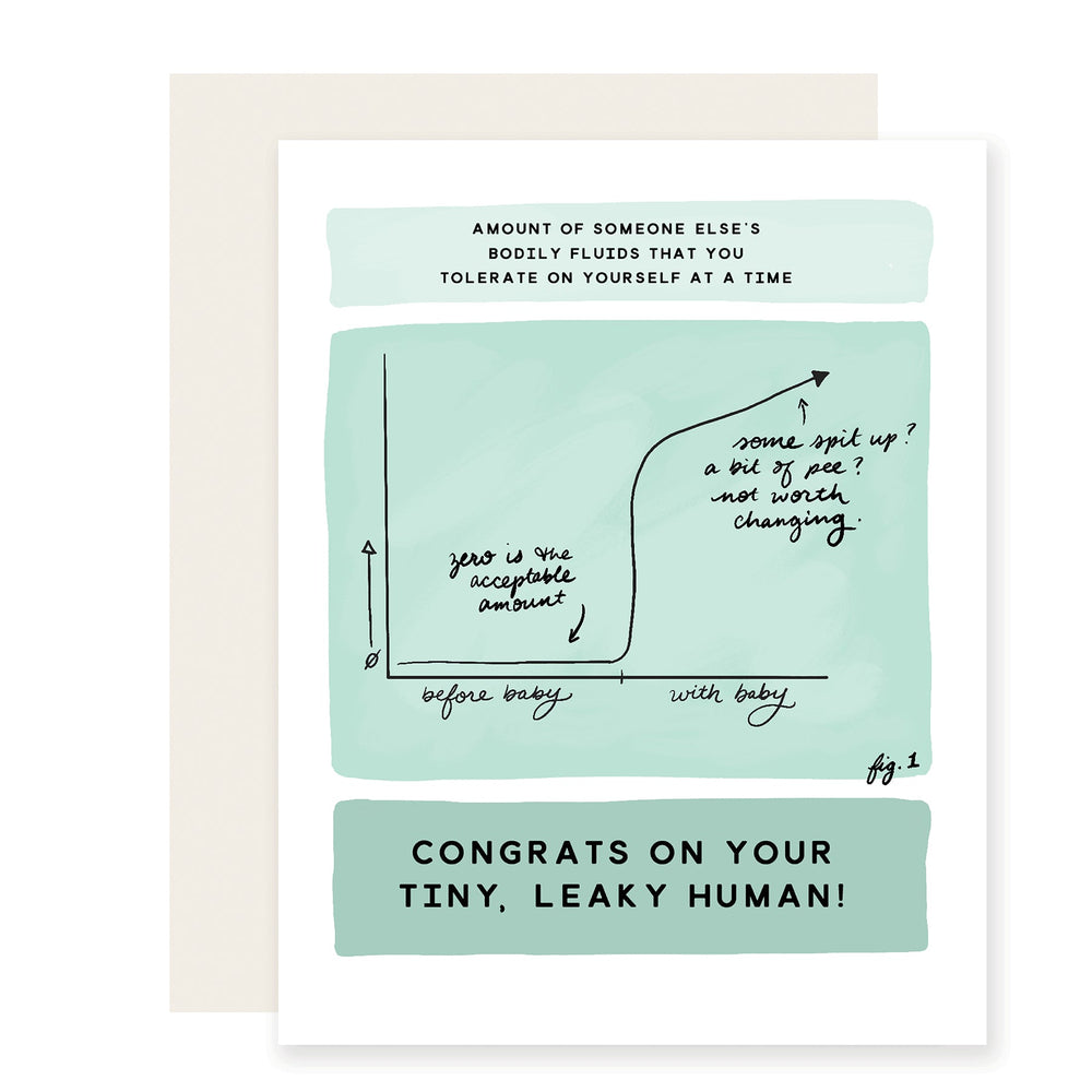 Fluid Graph | Funny New Baby Card