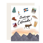 Greetings From Colorado Card
