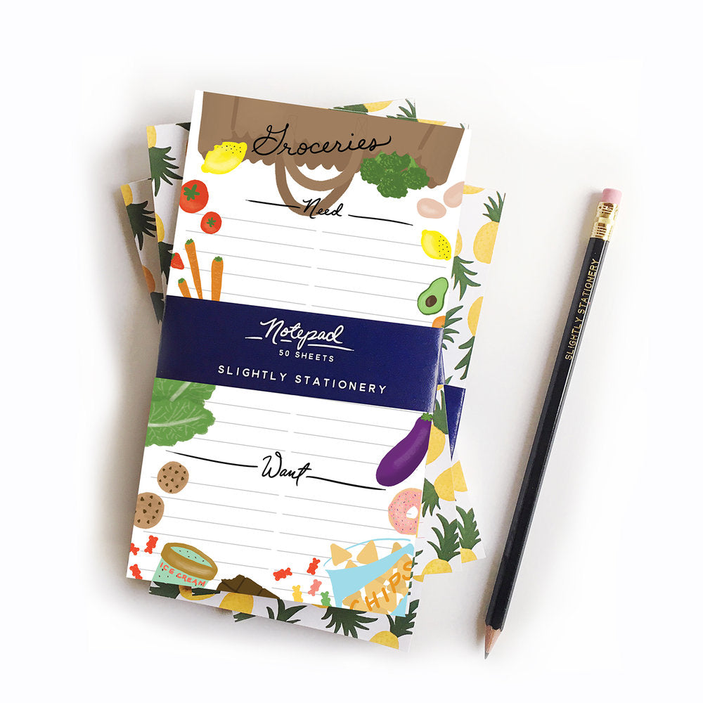 Wants & Needs Grocery Notepad