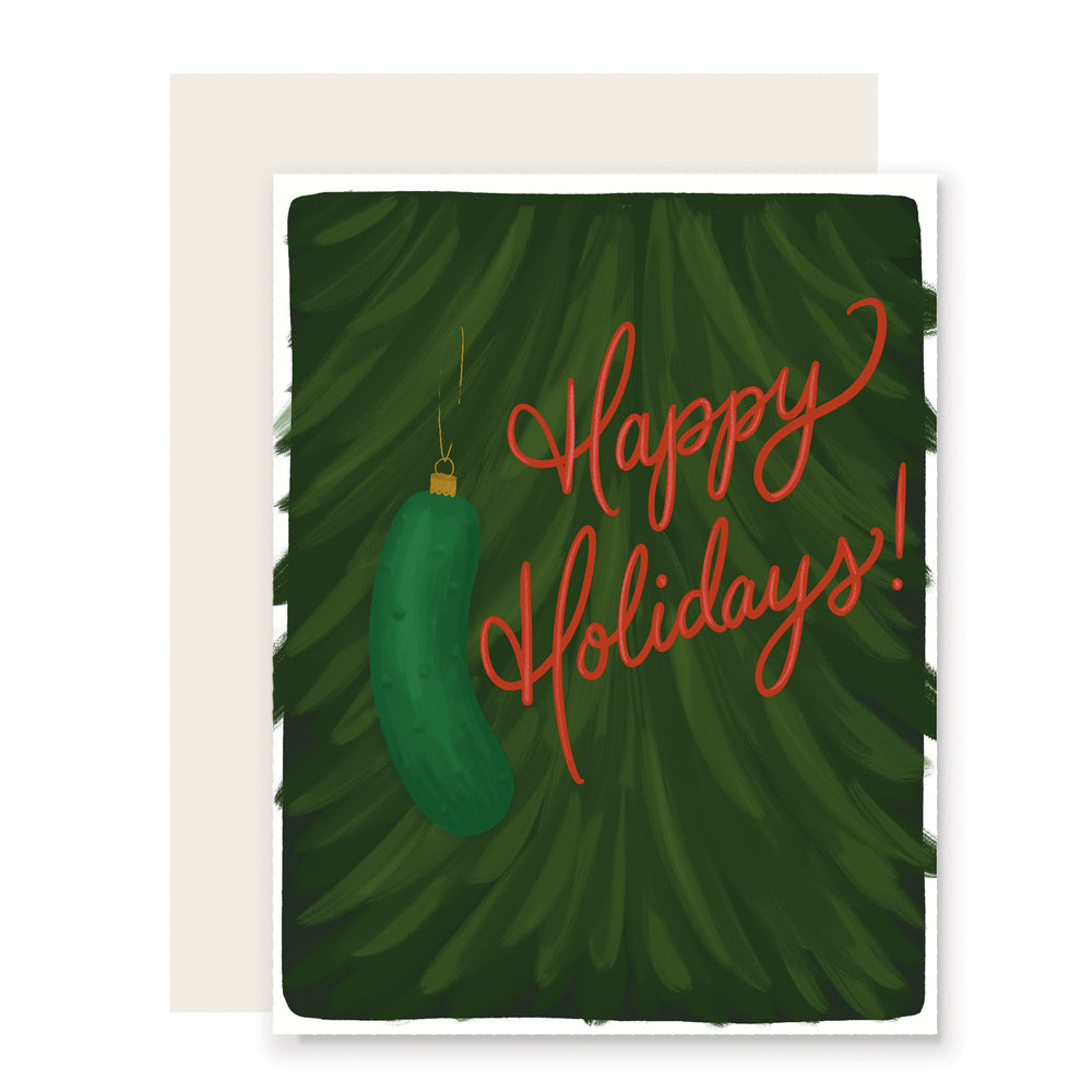 Holiday Pickle Card | Cute Christmas Card