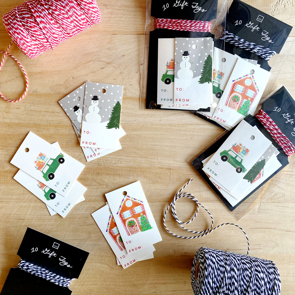 Set of 10 Holiday Gift Tags