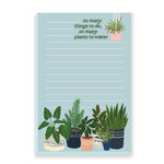 Elevate your to-do list with our light blue notepad featuring beautifully illustrated houseplants and the playful reminder 'So much to do, so many plants to water.' Stay organized and inspired, perfect for multitaskers and green thumbs!