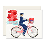 Bicycle Love Messenger | Cute I Love You Card
